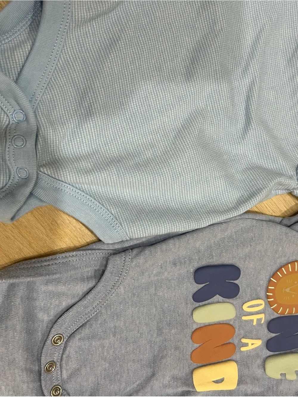 Bundle on 0-3 month baby Blue One-Piece Bodysuits